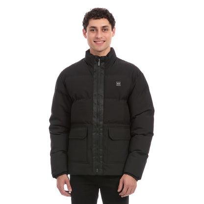 Chamarra Casual Para Caballero Acolchada Con Bolsillos