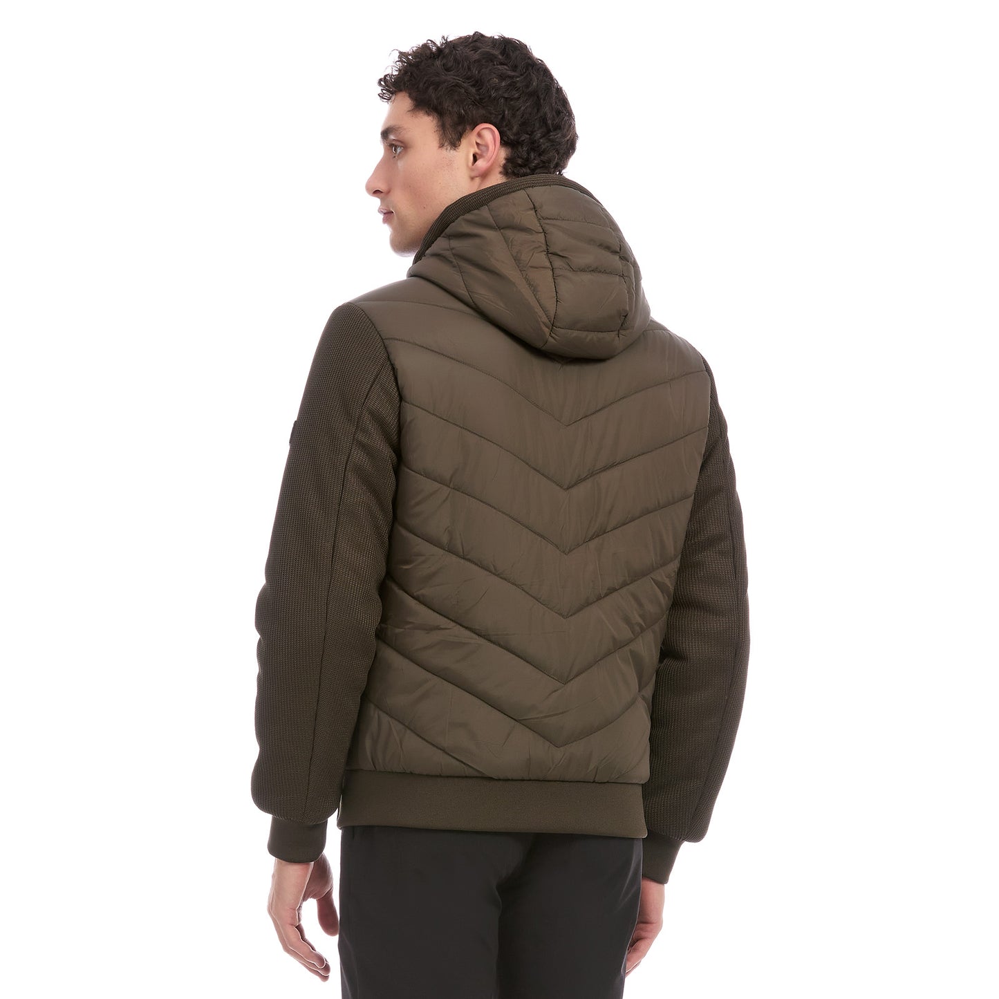 Chamarra Casual Para Caballero Acolchada Con Capucha