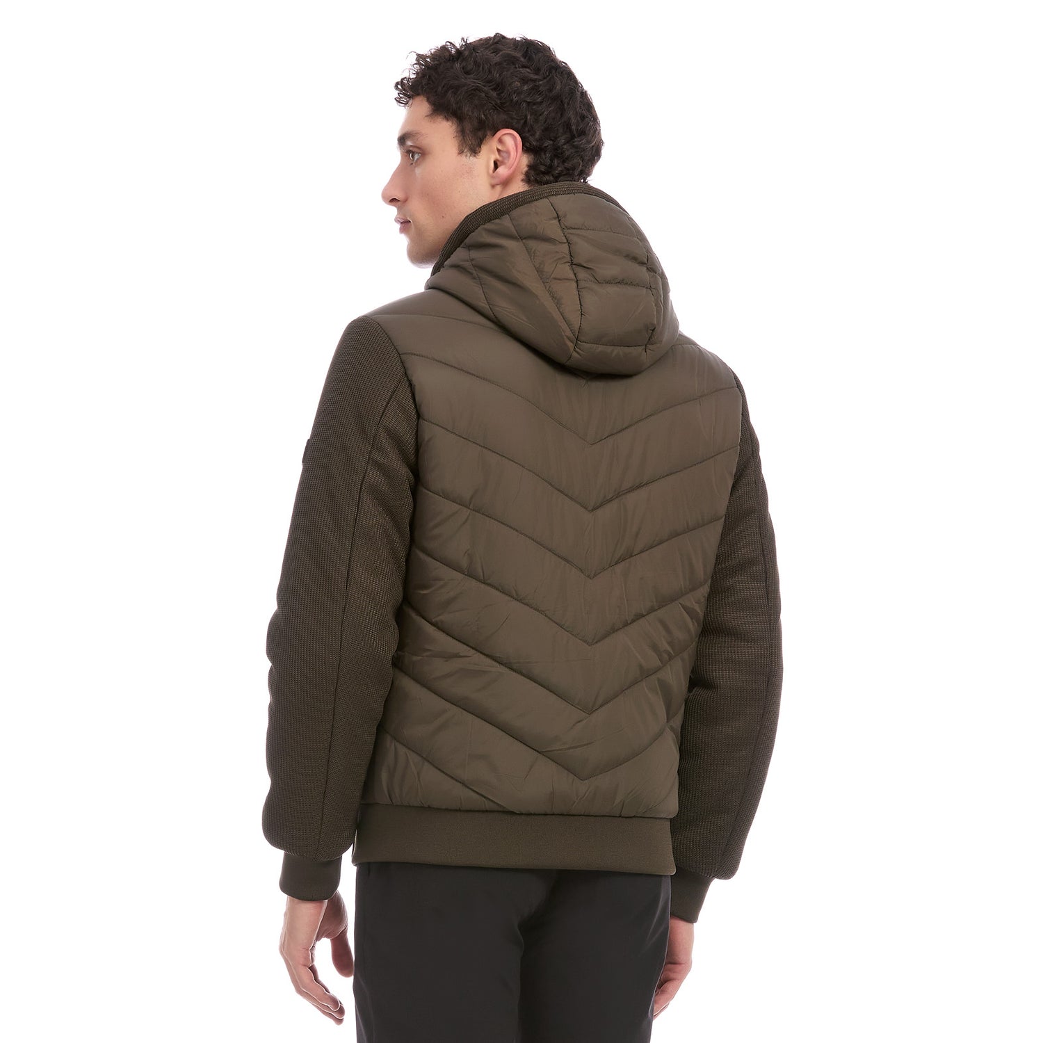 Chamarra Casual Para Caballero Acolchada Con Capucha