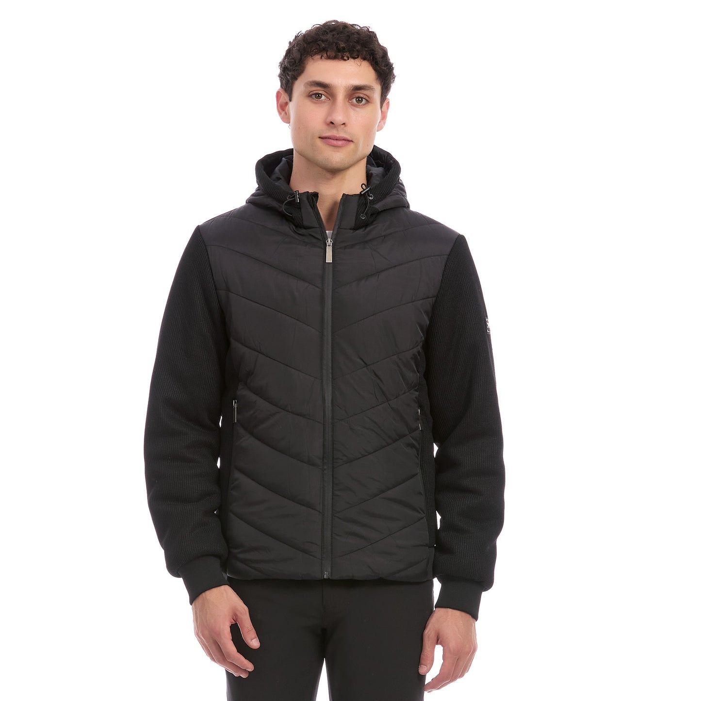Chamarra Casual Para Caballero Acolchada Con Capucha