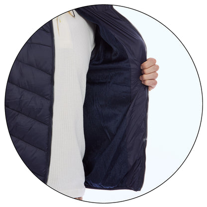 Chamarra Acolchada Para Caballero  Solapa Alta