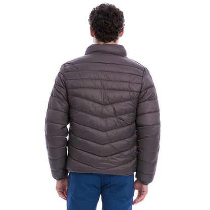 Chamarra Acolchada Para Caballero  Solapa Alta