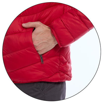 Chamarra Acolchada Para Caballero  Solapa Alta