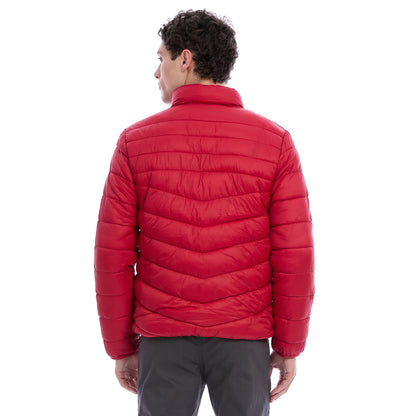 Chamarra Acolchada Para Caballero  Solapa Alta