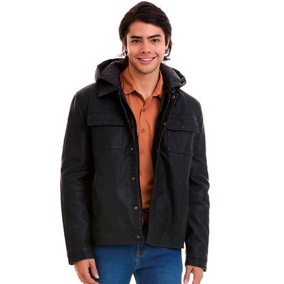 Chamarra Casual para Hombre Slim Fit Doble Cierre