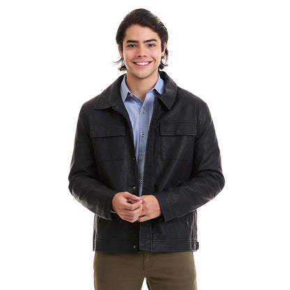 Chamarra Casual para Hombre Slim Fit Doble Cierre