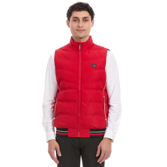 Chaleco Acolchado Para Caballero Casual Con Cierre Frontal