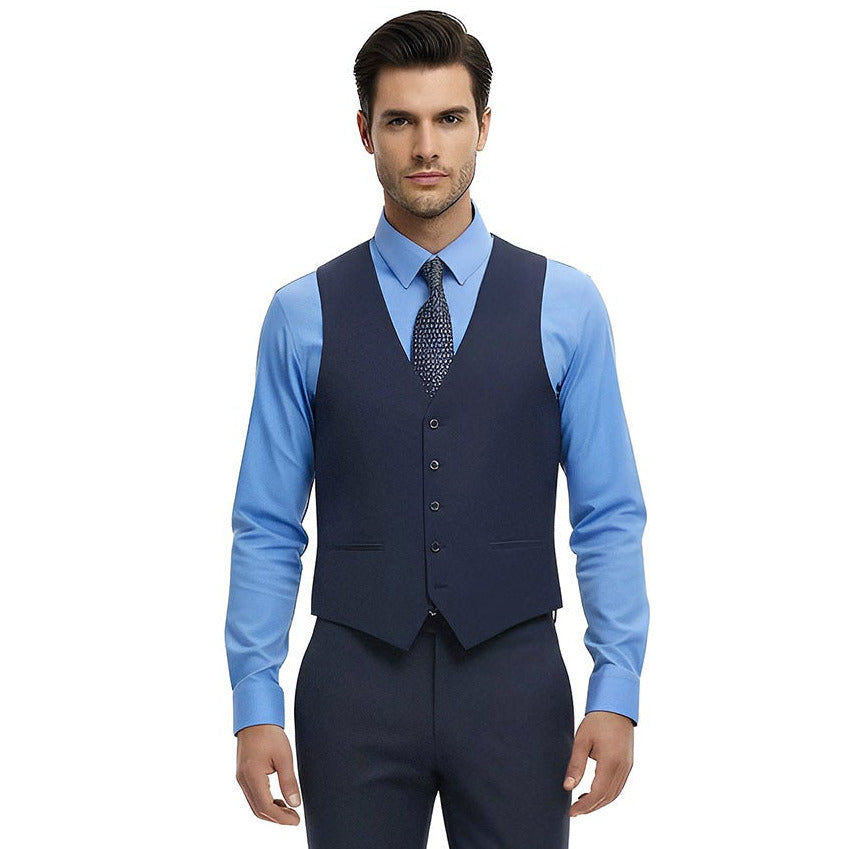 Chaleco Separates Slim Fit Para Caballero En Tejido Liso