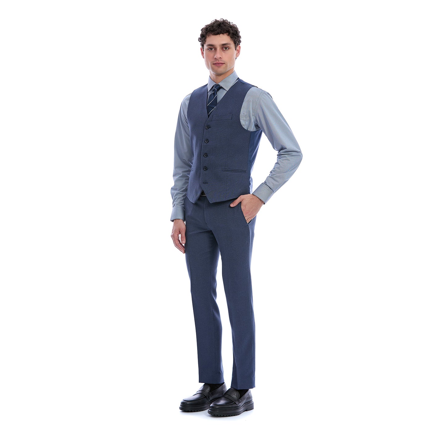 Chaleco Separtate Slim Fit Para Caballero A Cuadros