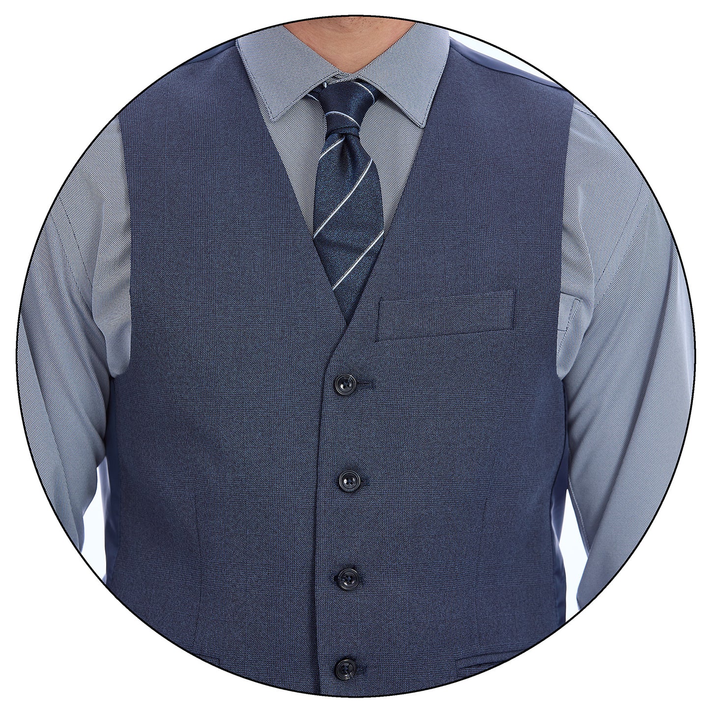 Chaleco Separtate Slim Fit Para Caballero A Cuadros