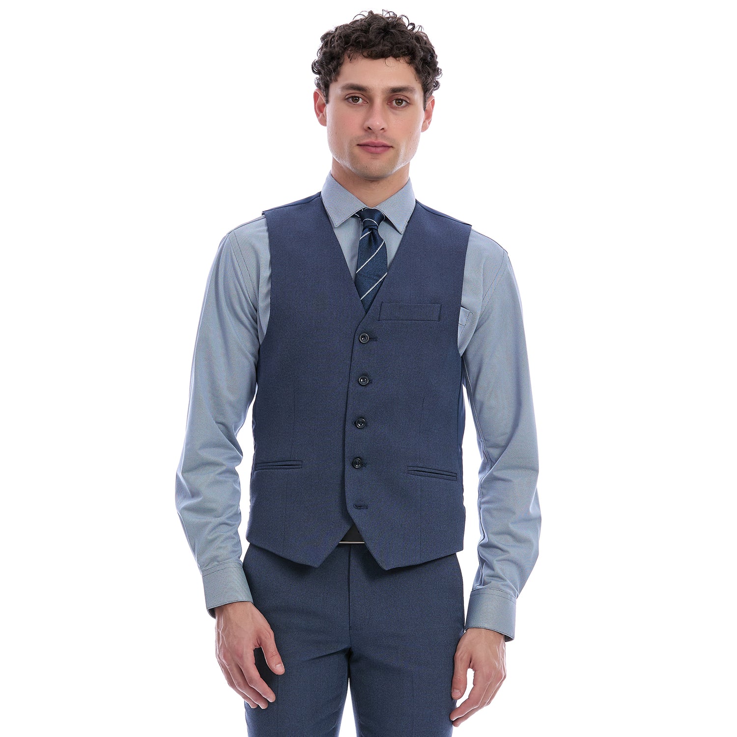 Chaleco Separtate Slim Fit Para Caballero A Cuadros