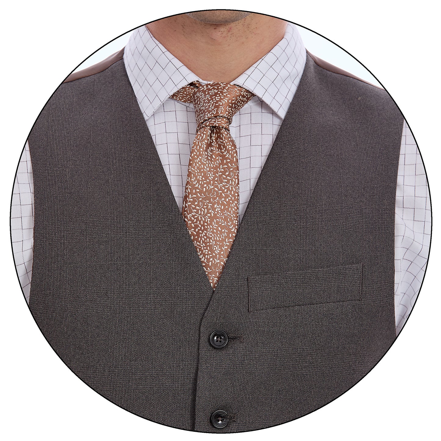 Chaleco Separtate Slim Fit Para Caballero A Cuadros