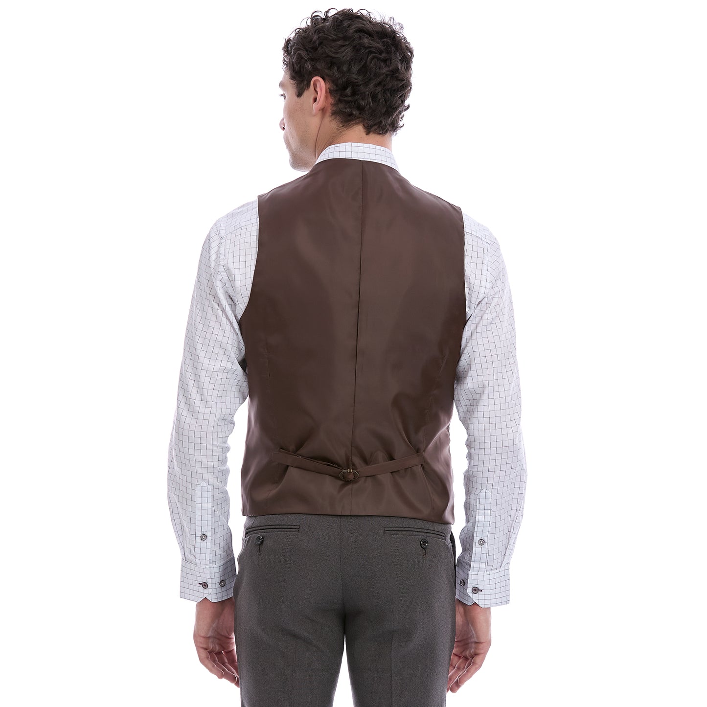 Chaleco Separtate Slim Fit Para Caballero A Cuadros