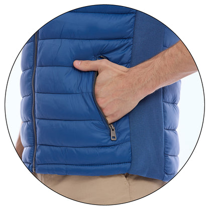 Chaleco Acolchado para Caballero con Cierre Delantero