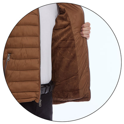 Chaleco Acolchado para Caballero con Cierre Delantero