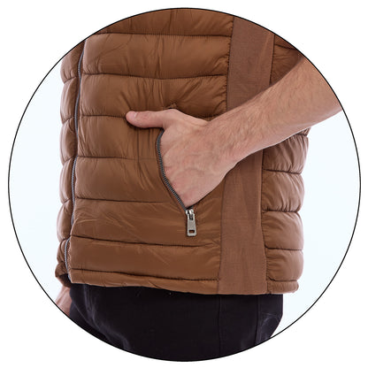 Chaleco Acolchado para Caballero con Cierre Delantero