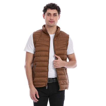 Chaleco Acolchado para Caballero con Cierre Delantero