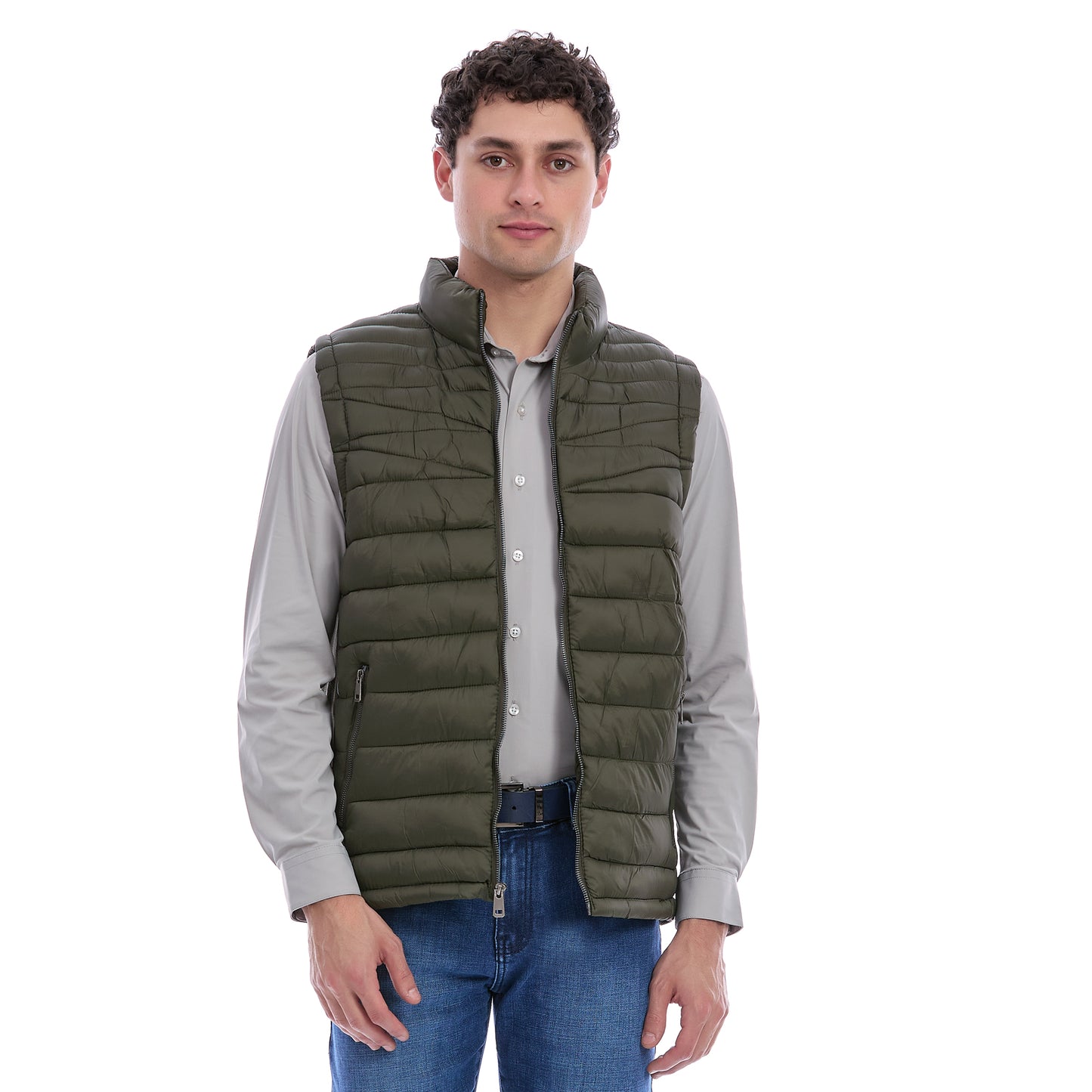 Chaleco Acolchado para Caballero con Cierre Delantero