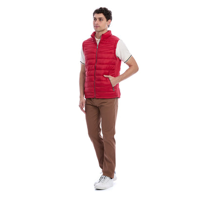 Chaleco Acolchado para Caballero con Cierre Delantero