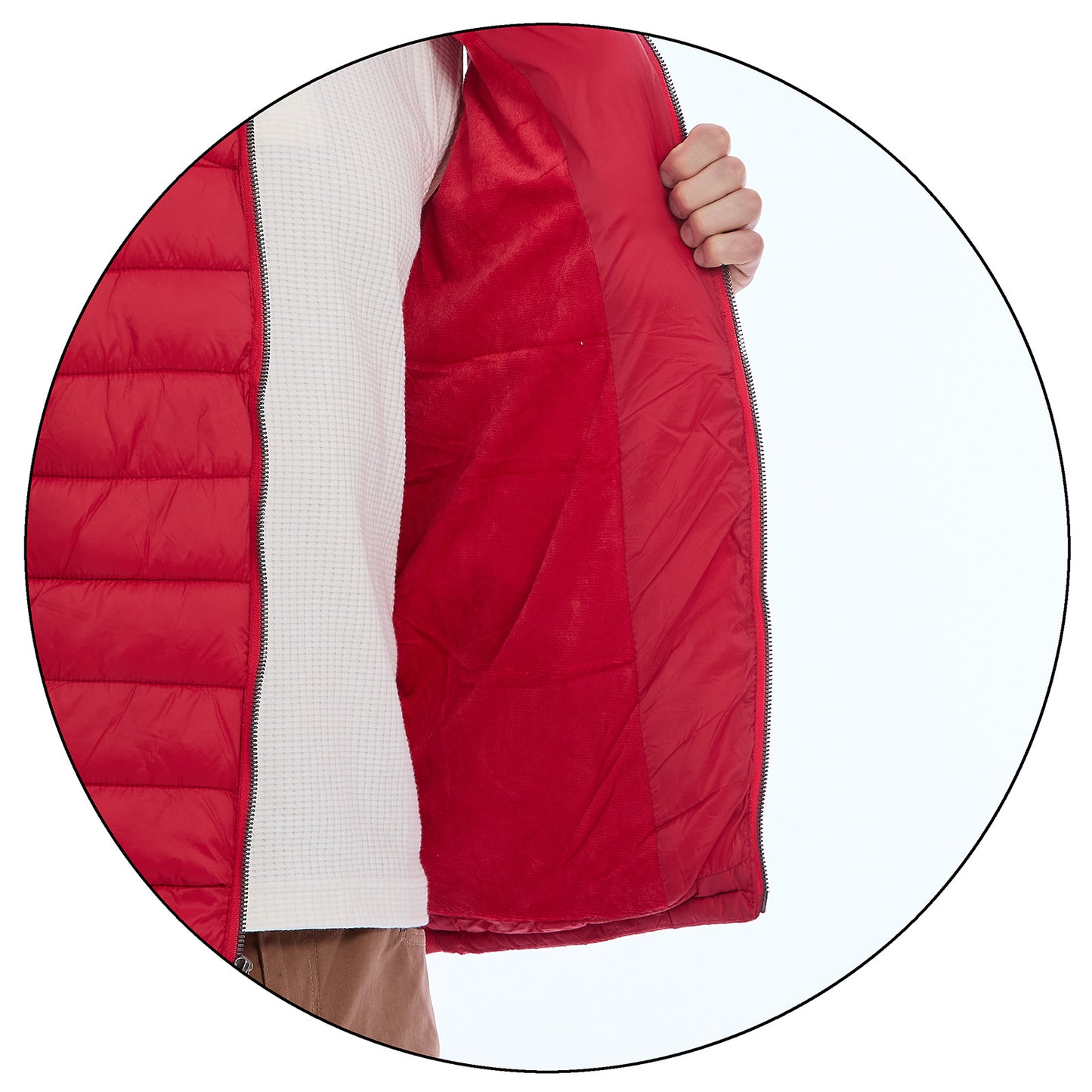 Chaleco Acolchado para Caballero con Cierre Delantero