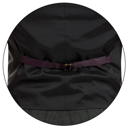 Chaleco Separates Fit Slim en tejido a cuadros stretch