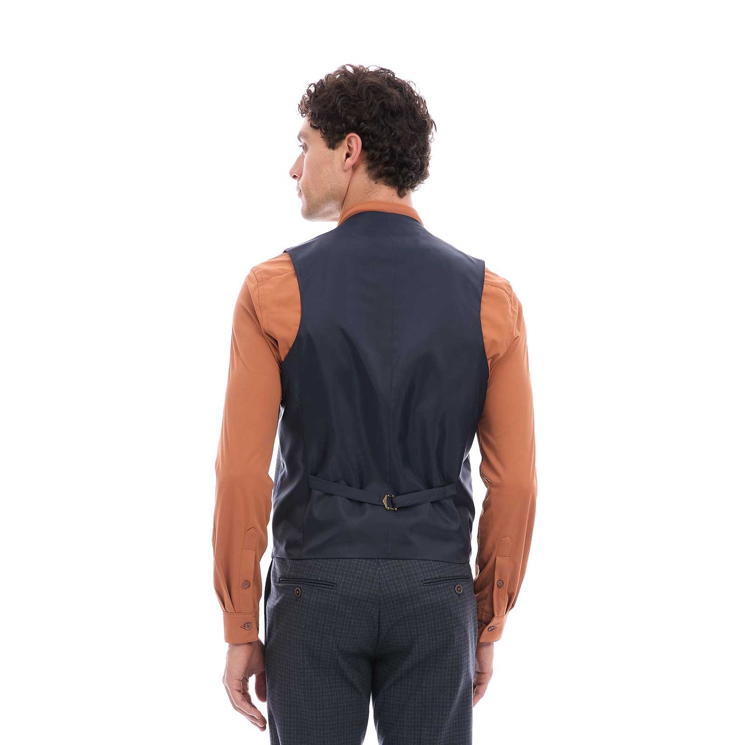 Chaleco Separate Slim Fit para Caballero A Cuadros