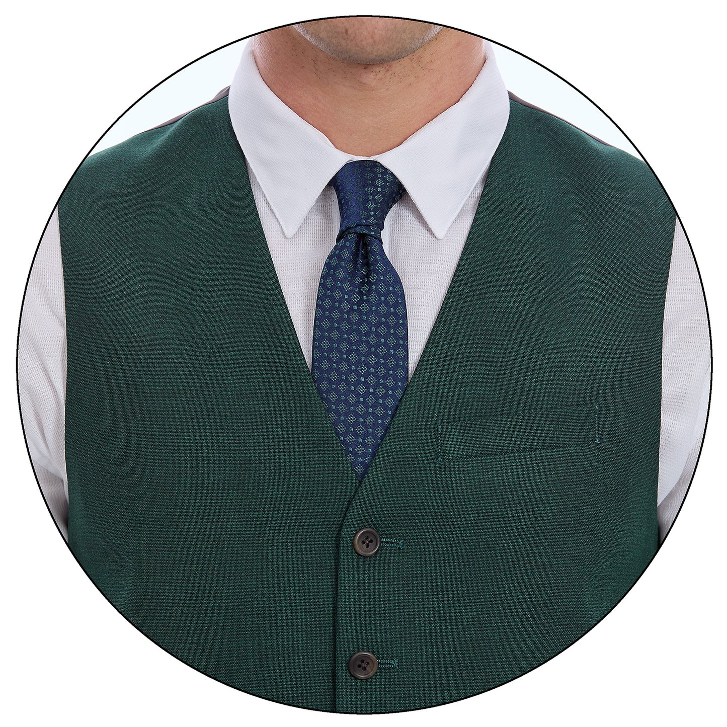 Chaleco Separate Slim Fit Para Caballero Liso Recto 5 Botones