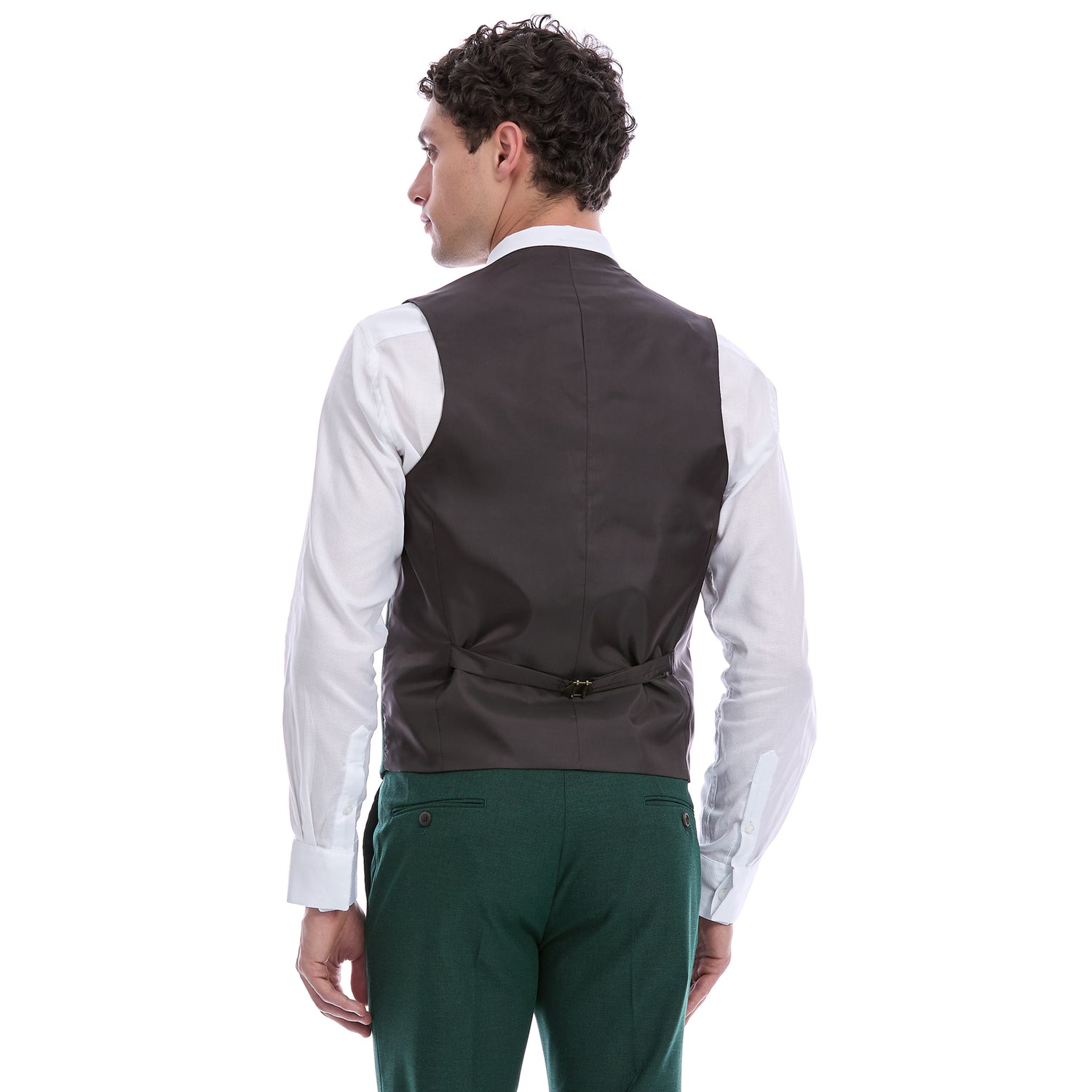 Chaleco Separate Slim Fit Para Caballero Liso Recto 5 Botones
