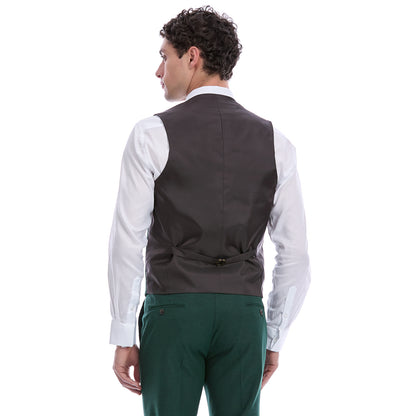 Chaleco Separate Slim Fit Para Caballero Liso Recto 5 Botones