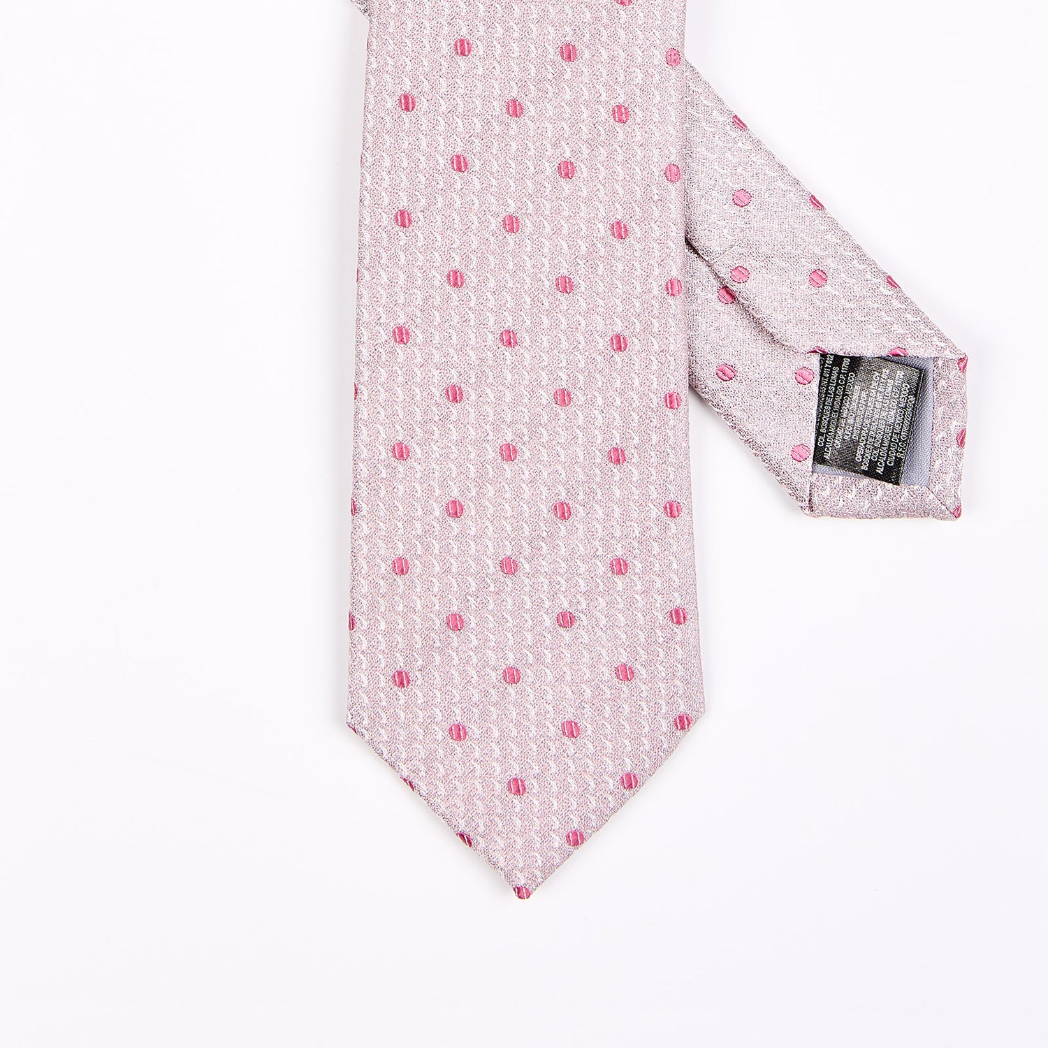Corbata Confeccionada en Tejido Jaquard en Motivo de Puntos Vittorio Forti