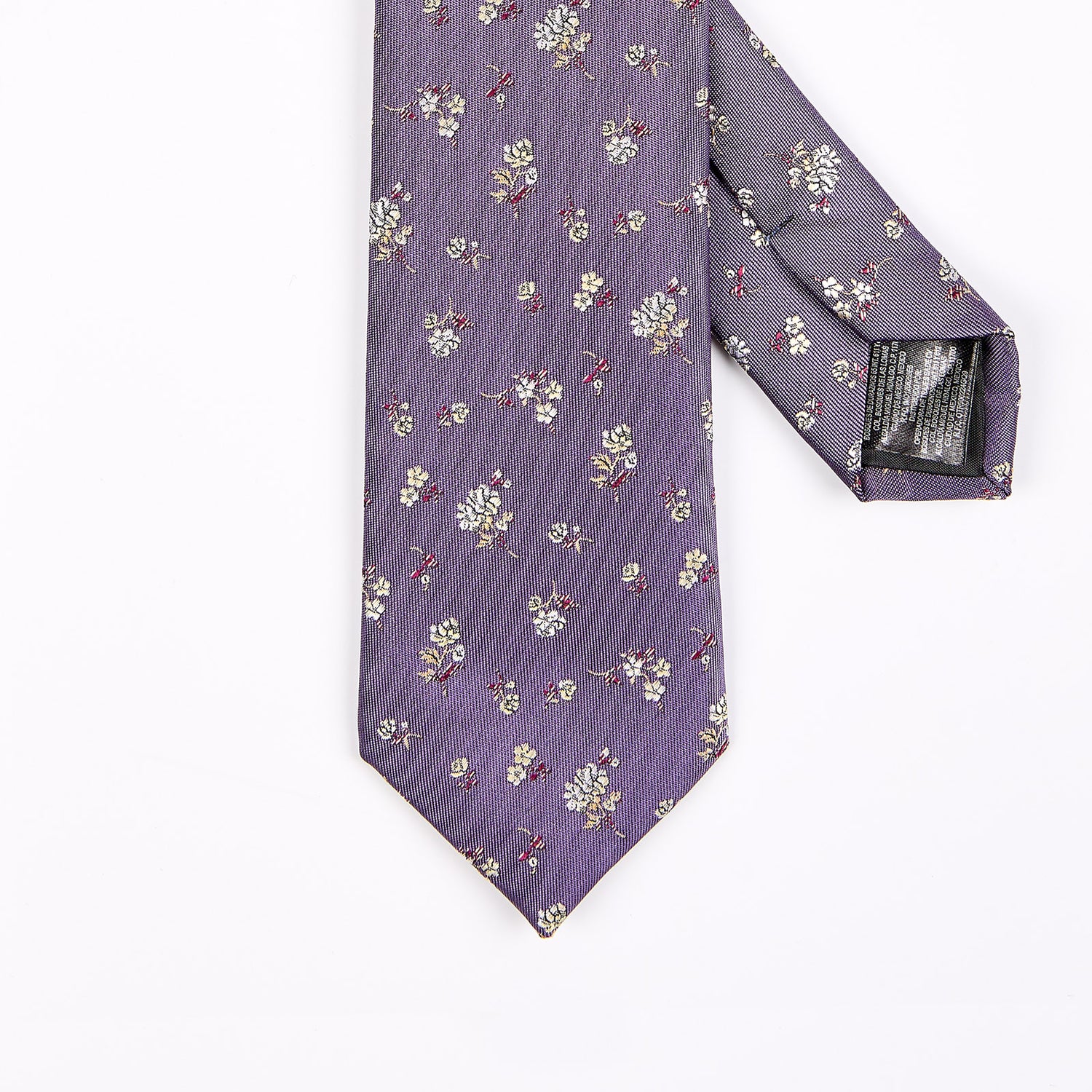 Corbata Confeccionada en Tejido Jaquard con Motivos Florales Vittorio Forti