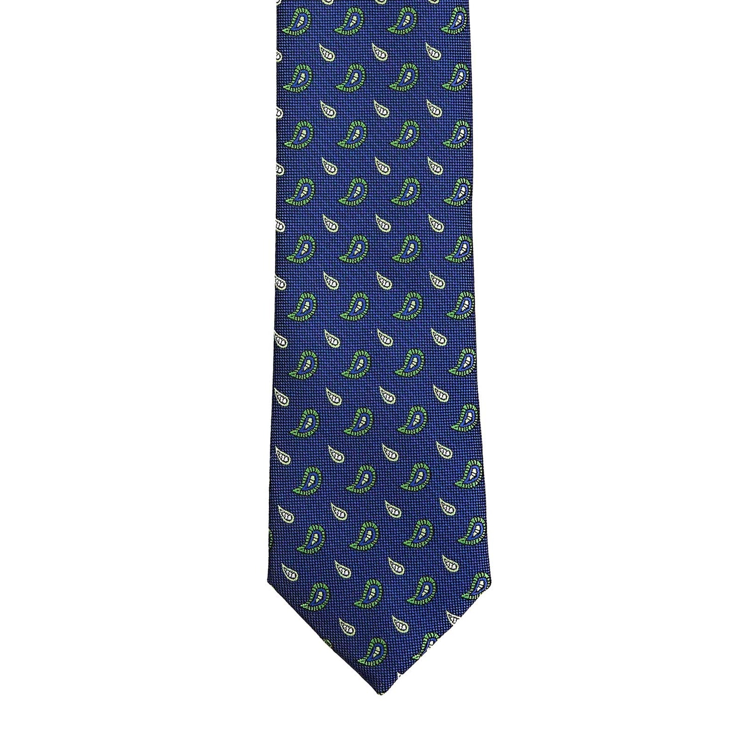 Corbata Confeccionada en Tejido Jaquard Motivos Paisleys Vittorio Forti