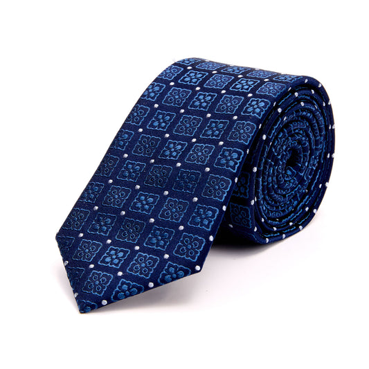 Corbata de Vestir Para Caballero Tejido Jacquard Seda 6 cm
