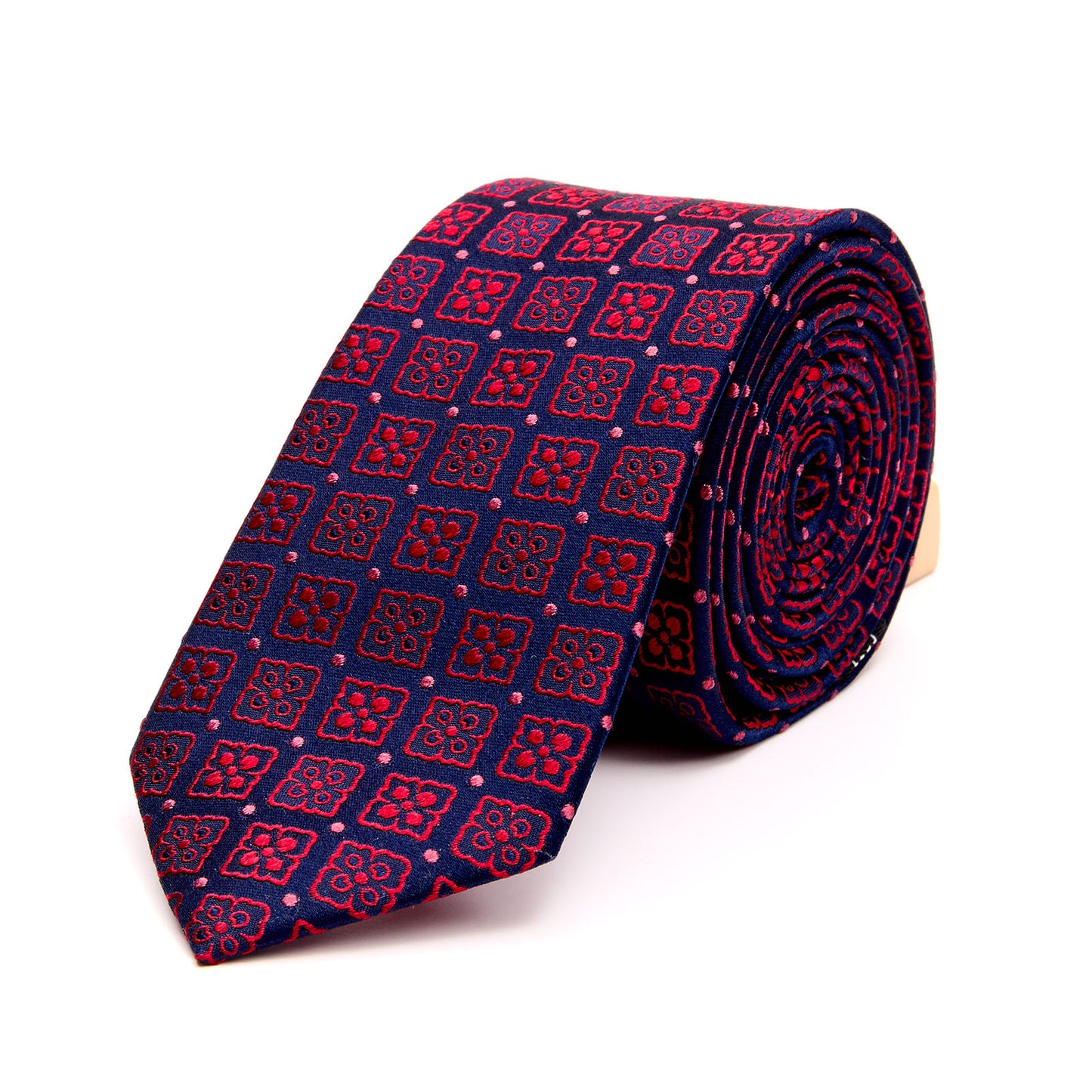 Corbata de Vestir Para Caballero Tejido Jacquard Seda 6 cm