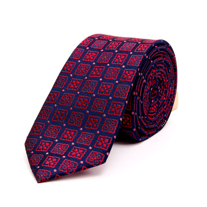 Corbata de Vestir Para Caballero Tejido Jacquard Seda 6 cm