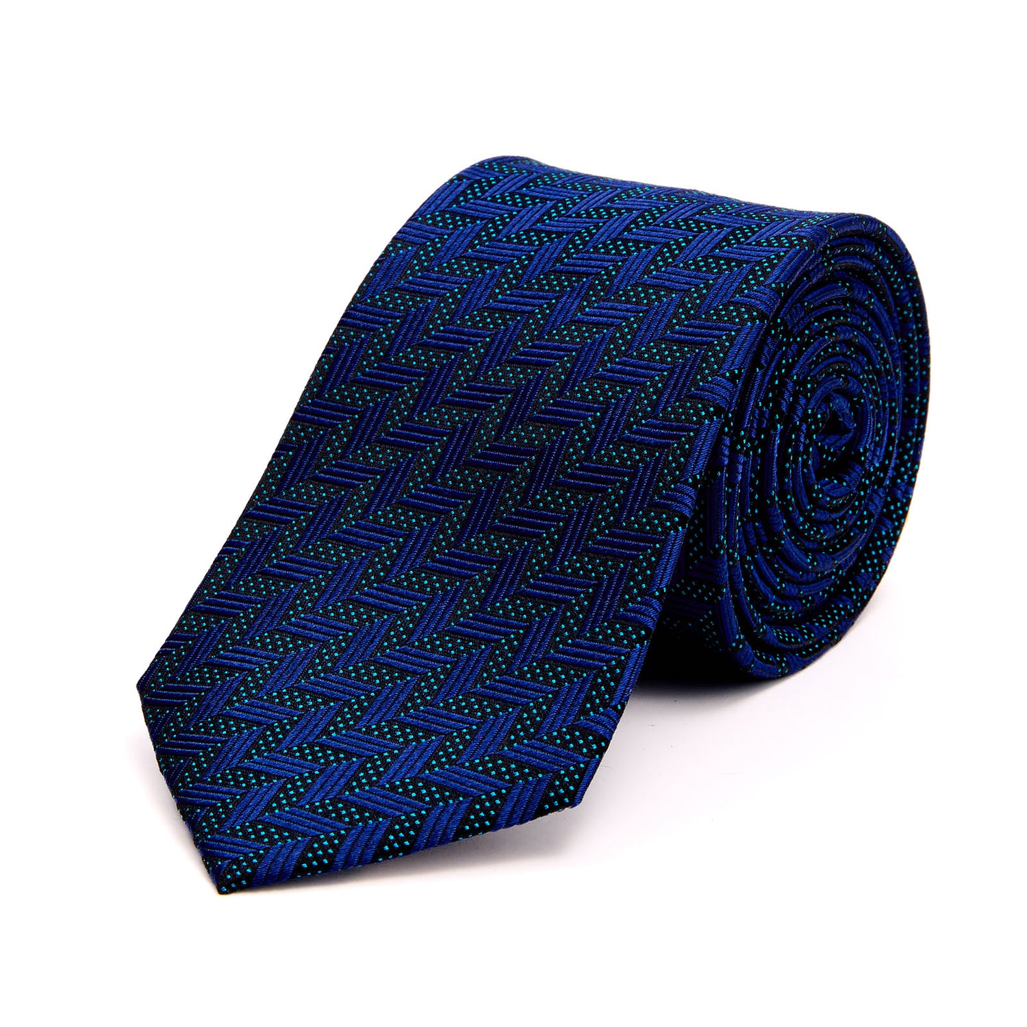 Corbata de Vestir Para Caballero Tejido Jacquard Seda 7 cm