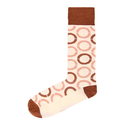 Calcetin de Moda para Caballero con Diseño de círculos