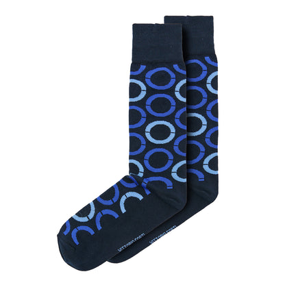 Calcetin de Moda para Caballero con Diseño de círculos