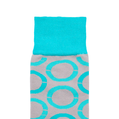 Calcetin de Moda para Caballero con Diseño de círculos