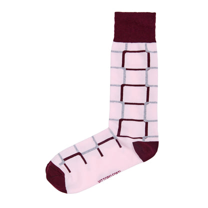 Calcetin de Moda para Caballero con Diseño de cuadros