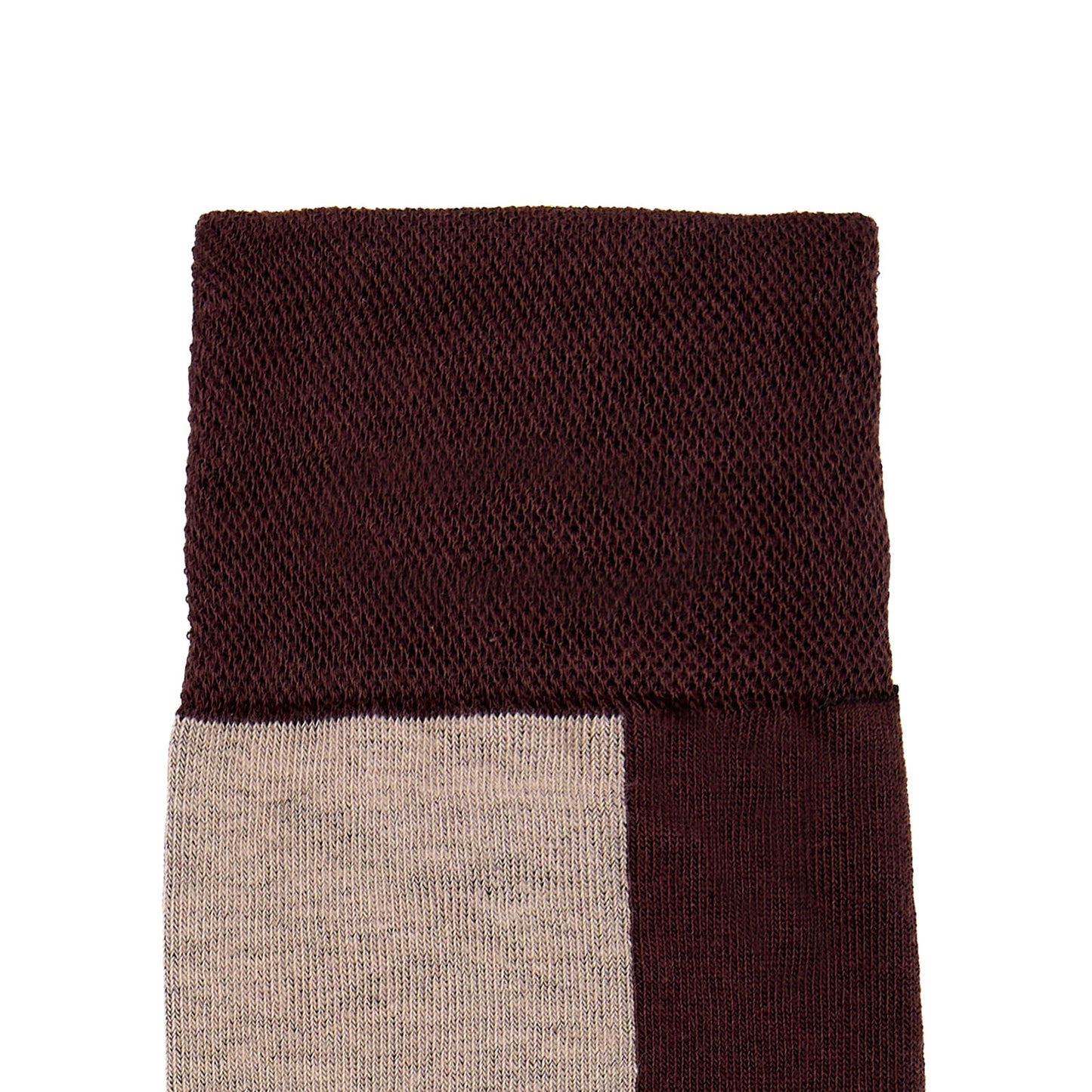 Calcetin de Moda para Caballero con Diseño de Bloque