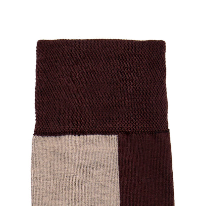 Calcetin de Moda para Caballero con Diseño de Bloque