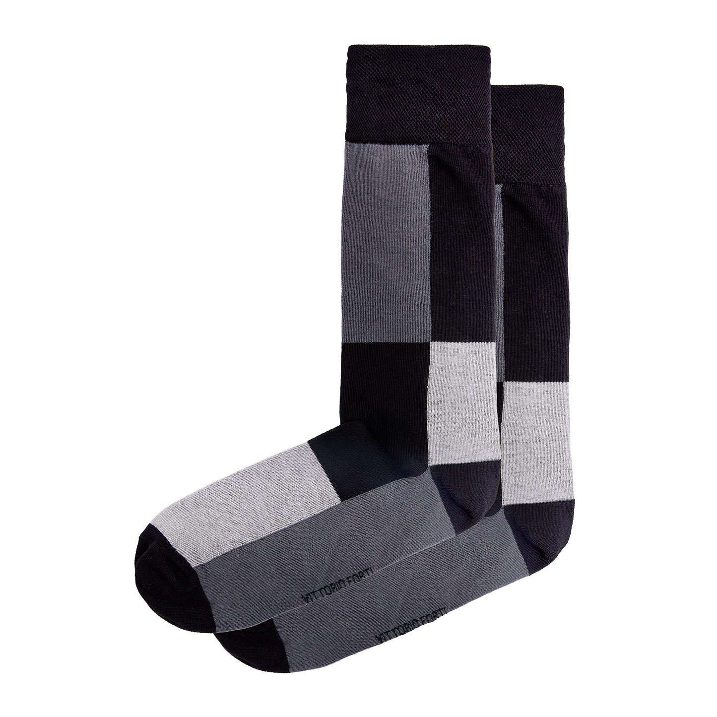 Calcetin de Moda para Caballero con Diseño de Bloque