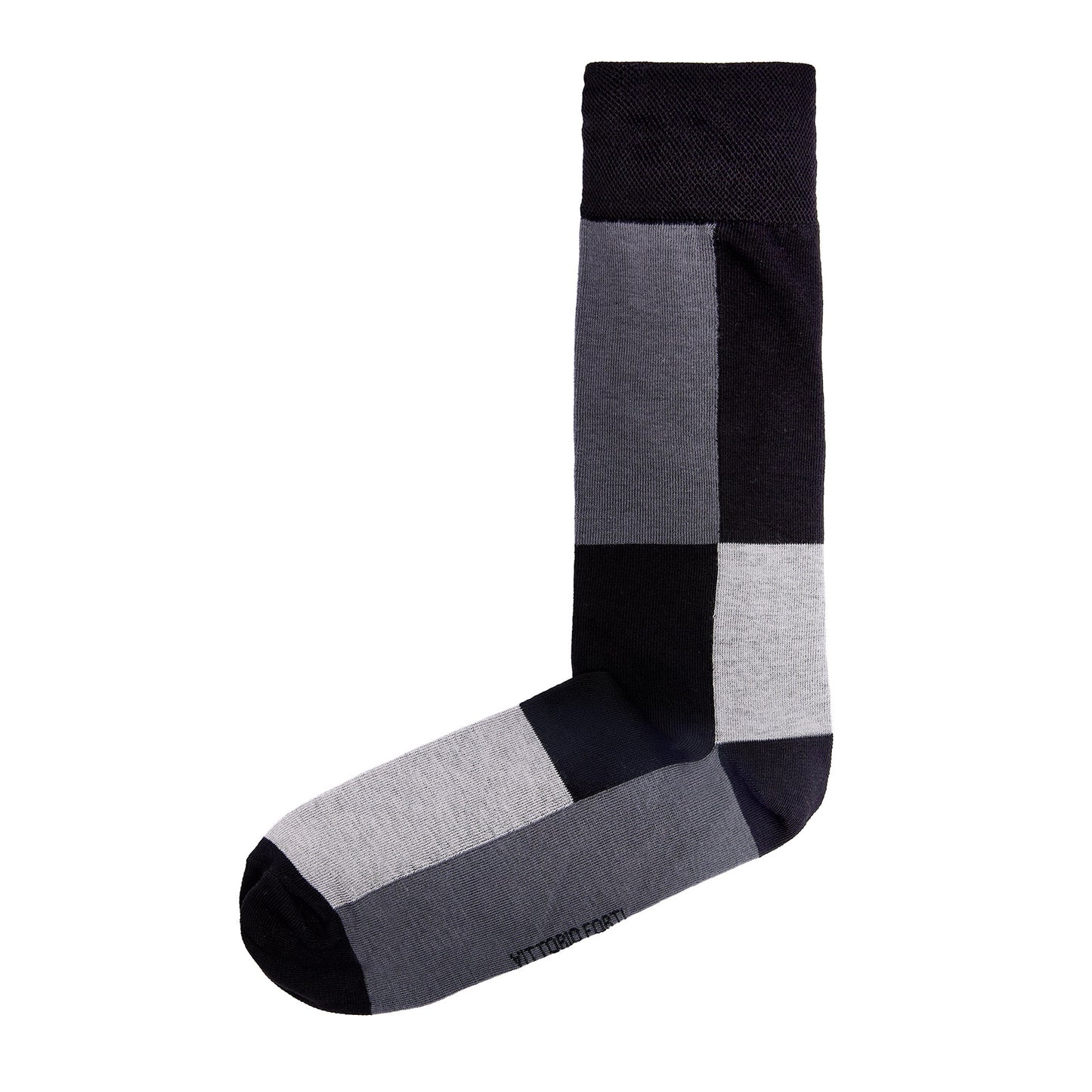 Calcetin de Moda para Caballero con Diseño de Bloque