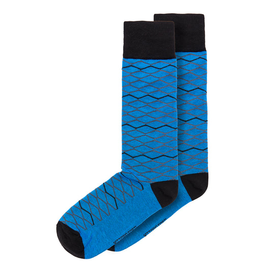 Calcetin de Moda para Caballero con Diseño de zigzag