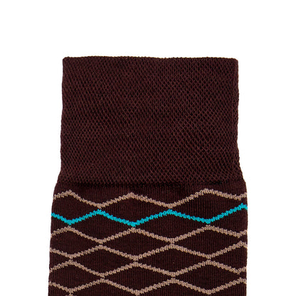 Calcetin de Moda para Caballero con Diseño de zigzag