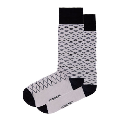 Calcetin de Moda para Caballero con Diseño de zigzag