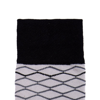 Calcetin de Moda para Caballero con Diseño de zigzag