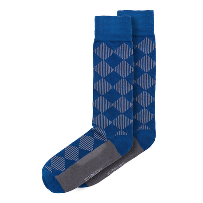 Calcetin de Moda para Caballero con Diseño de Rombos