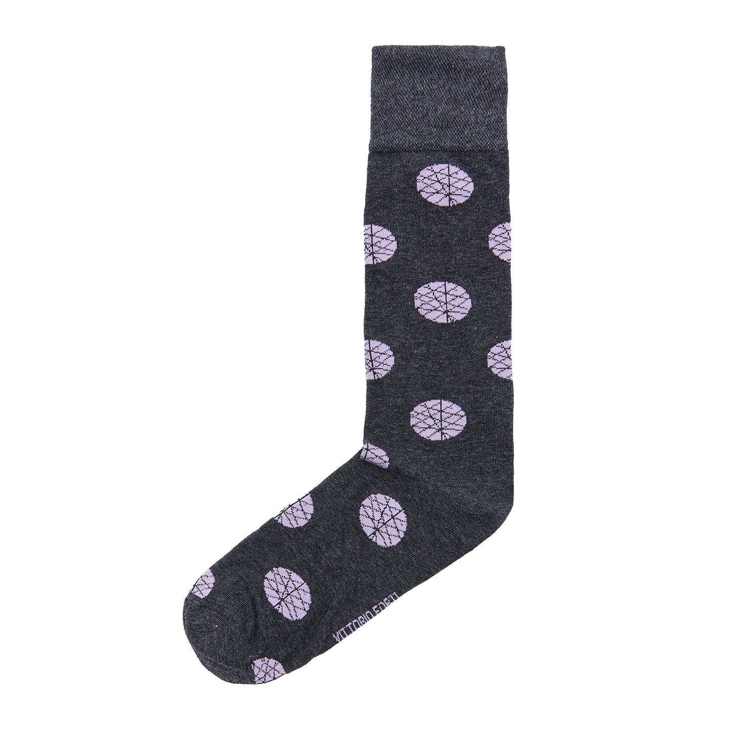 Calcetin de Moda para Caballero con Diseño de Circulos